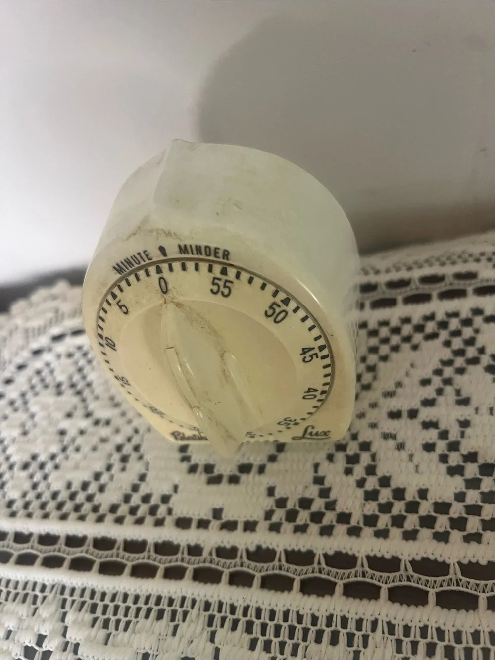 Vintage Lux Robertshaw Kitchen Timer: 1960s Atomic Rocket Knob working